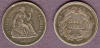 1862 US silver 1/2 Dime 