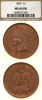 1899 1c US Indian Head Cent NGC MS-64