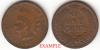 1883 1c Indian Head Penny, Indian head cent