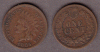 1885 1c US Indian head cent
