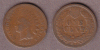 1868 1c US Indian head cent
