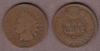 1878 1c US Indian head cent
