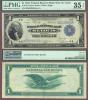 1918 $1.00 FR-733 Large size US federal reserve bank note green eagle  PMG Very Fine 35 EPQ