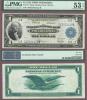 1918 $1.00 FR-717 Large US Federal Reserve Bank Note PMG About Uncirculated 53