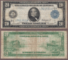 1914 $20.00 FR-1011a San Francisco US large size federal reserve note