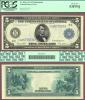 1914 $5 FR-855a Large US Federal Reserve Note PCGS About New 53 PPQ 