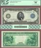 1914 $5 FR-891a San Francisco US large size federal reserve note