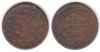 1851 1c US Large cent