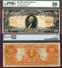 1906 $20 FR-1186 US large size gold certificate PMG Very Fine 30