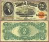 1917 $2.00 FR-60 US large size legal tender red seal note