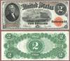 1917 $2.00 FR-60 US Large Legal Tender note. Speelman/White FR-60