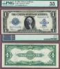 1923 $1.00 FR-237 US large size silver certificate PMG About Uncirculated 55