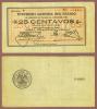 1913 25 Centavos Mexiacan Revolution paper money