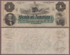 Rhode Island $1.00 - 1850's Obsolete bank note
