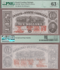 North Carolina - $10.00 - 1864 PMG CU 63 EPQ