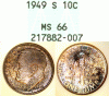 1949-S 10c Roosevelt silver dime