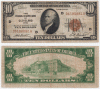 1929 $10 FR-1860-D Cleveland US small size federal reserve bank note
