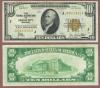 1929 $10 FR-1860-J Kansas City Small Federal Reserve Bank Note