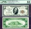 1929 $10 FR-1860-H St. Louis US small size federal reserve bank note PMG Choice Uncirculated 64 EPQ