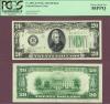1934-C $20 FR-2057-B small US federal reserve note PCGS Choice About New 58 PPQ