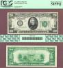 1928 - $20.00 FR-2050-G Numeral Note US small size federal reserve note PCGS Choice About New 58 PPQ