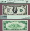 1928-A - $10.00 FR-2001-B Numeral Note US small size federal reserve note PMG AU 55