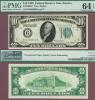 1928 - $10.00 FR-2000-F US small size federal reserve note PMG Choice Uncirculated 64 EPQ