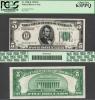 1928 $5.00 FR-1950-K US small size federal reserve note PCGS Choice New 63 PPQ 