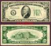 1934-B $10 US small size federal reserve note green seal
