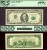 1981 $100 FR-2169-L PCGS 65 PPQ "ERROR" US small size federal reserve note gutter fold