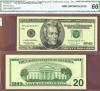 1996 $20 FR-2083-H* small US federal reserve STAR note CGA Gem Uncirculated-66