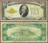 1928 - $10 FR-2400 US Gold Certificate, Small size gold note