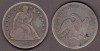 1860-O $ US Seated Liberty silver dollar