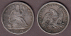 1847-O 50c US Seated Liberty silver half dollar