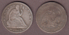 1854 50c Arrows US seated liberty silver half dollar