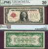 1928 $1 FR-1500 US small size legal tender note red seal PMG Very Fine 30