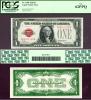 1928 $1 FR-1500 US small size Legal Tender note red seal PCGS Uncirculated 62 PPQ
