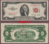 1953 $2 FR-1509 US small size legal tender red seal notes