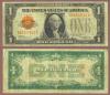 1928 $1 FR-1500 legal tender note, red seal small size note