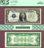 1928 $1 FR-1600 GEM-65PPQ US small silver certificate blue seal