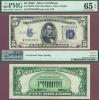 1934-C $5 FR-1653W Small US Silver Certificate PMG Gem Uncirculated 65 EPQ