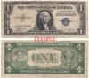 1935-B $1 FR-1611 US small size blue seal silver certificate