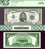 1934-A $5 FR-1651* "STAR" US small size silver certificate PCGS Choice New 63 PPQ