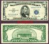 1953 $5 FR-1655 US small size silver certificate