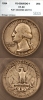 1934 25c Double Die Obverse DDO-1 Segs VF